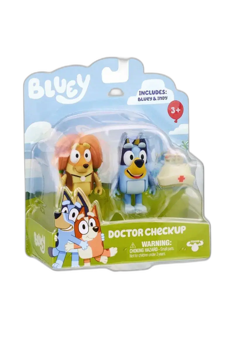 Bluey 2 Pack Figures - Doctor Checkup