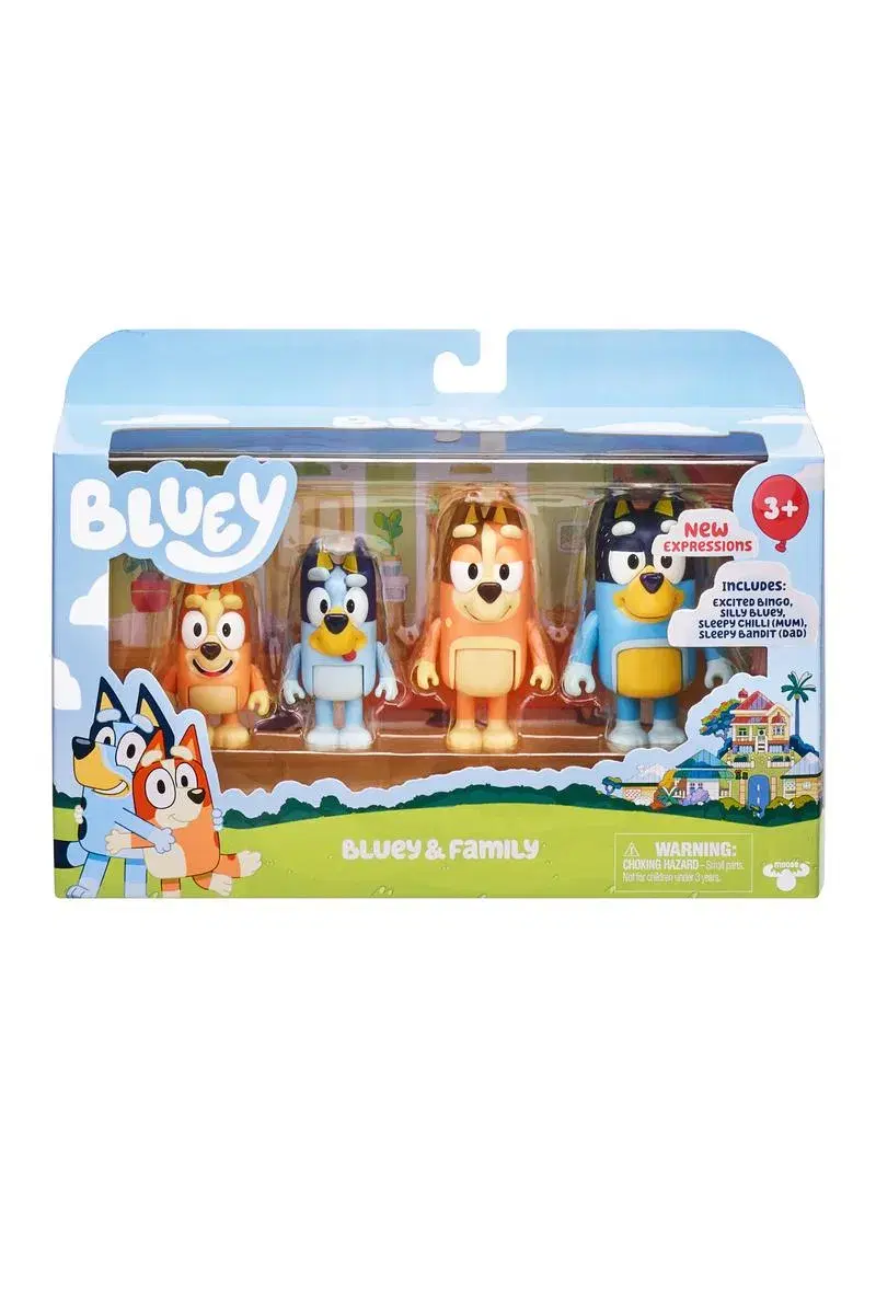 Bluey - Pack 4 Figuras - S2