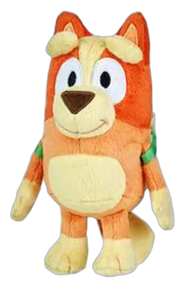 Bluey  6.5-8 inch Plush - Bingo w/ Backpack