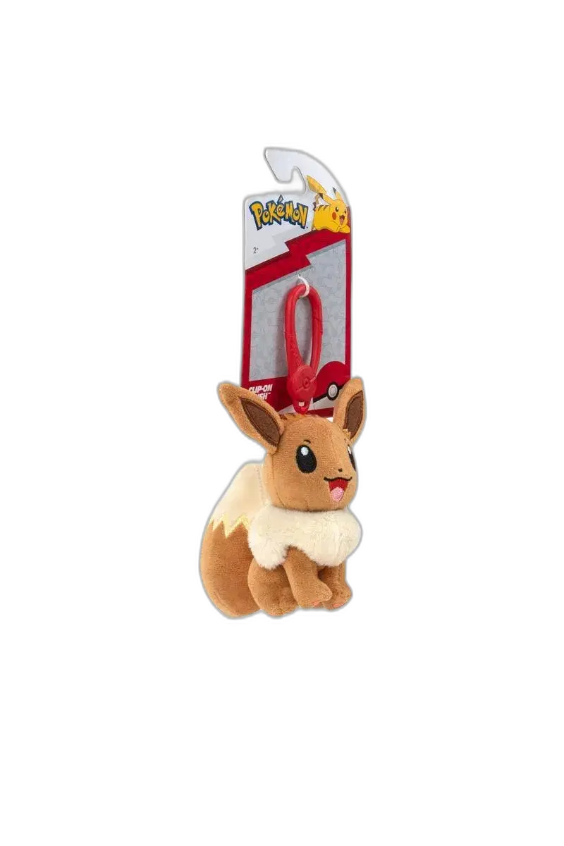 Pokemon 3-5 Inch Clip-On Plush - Eevee