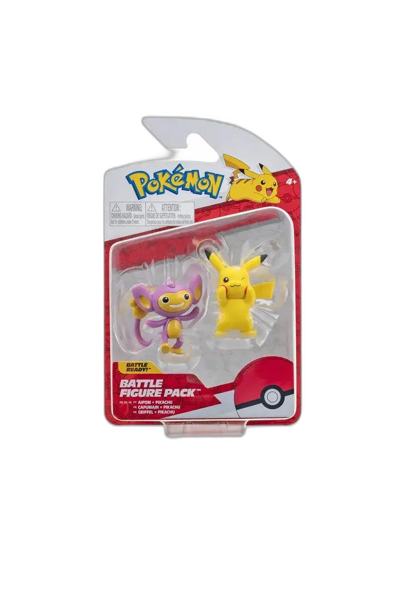 Pokemon Battle Figures Pack - Aipom and Pikachu